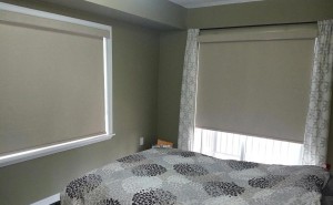 Blackout shades installed in Innisfil Ontario bedroom