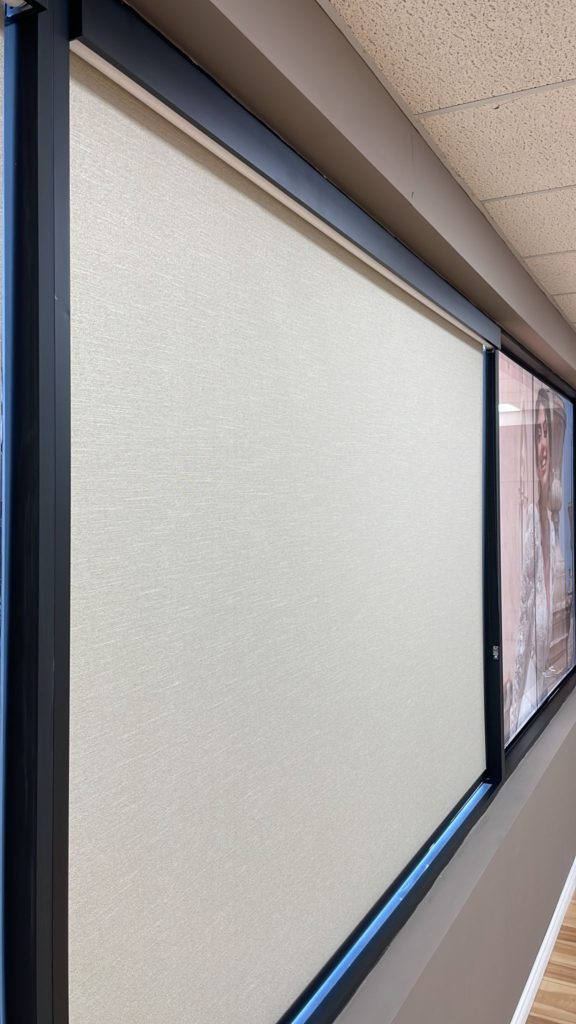 blackout roller shades toronto condo bedroom