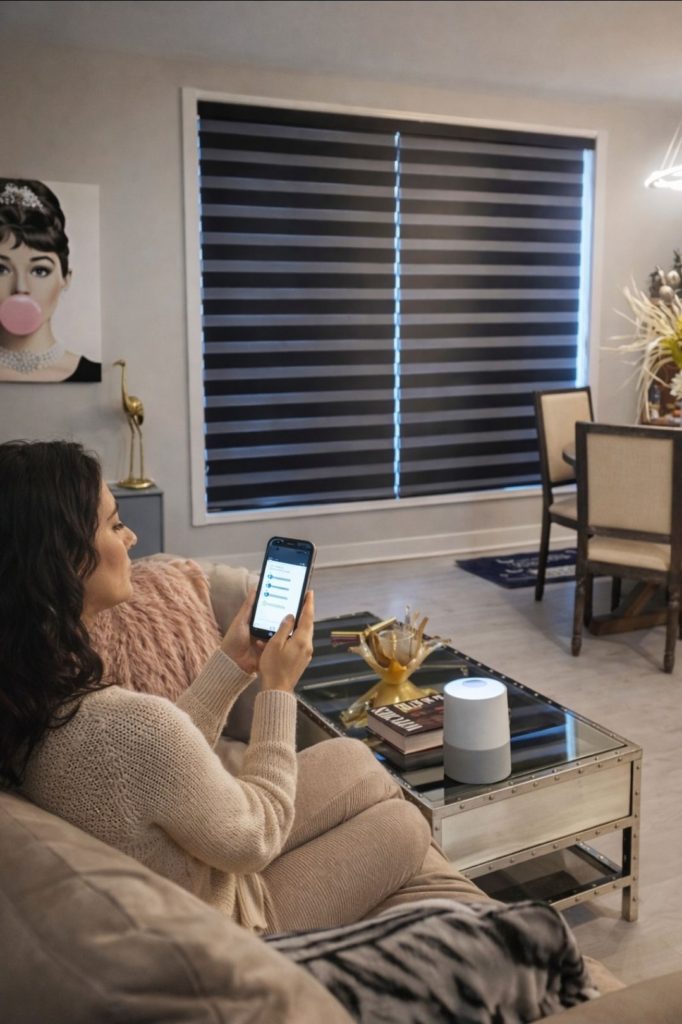 Motorized Zebra Blinds