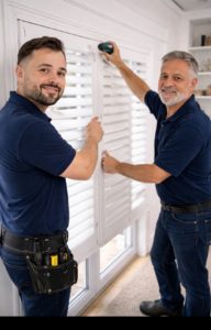 Custom blinds consultation in Maple Ontario home