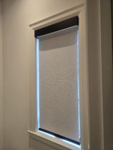  Blackout roller shades installed in Oakville Ontario bedroom