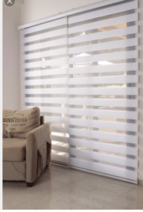 Custom zebra blinds installed in Gravenhurst Ontario cottage