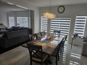  Custom zebra blinds installed in Scarborough Ontario home