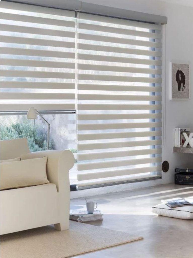Custom blinds and shutters installed in a Durham Region GTA home by Shutter Outlet