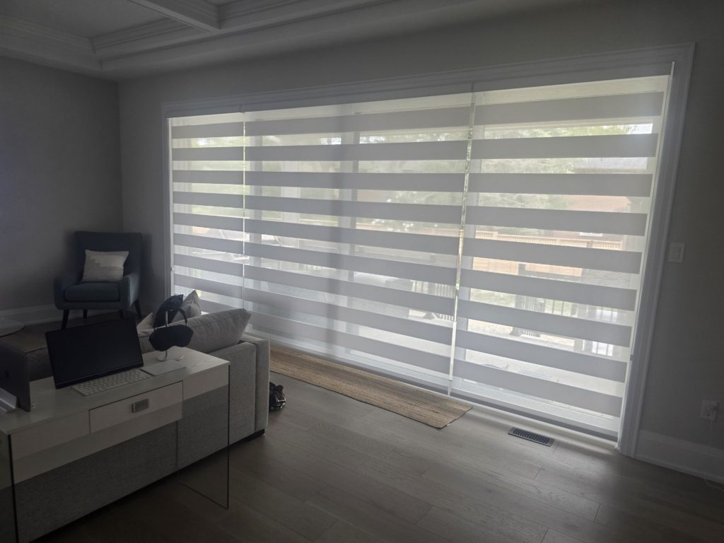 Roller blinds and custom window coverings in Port Perry Port Hope and Colborne homes by Shutter Outlet