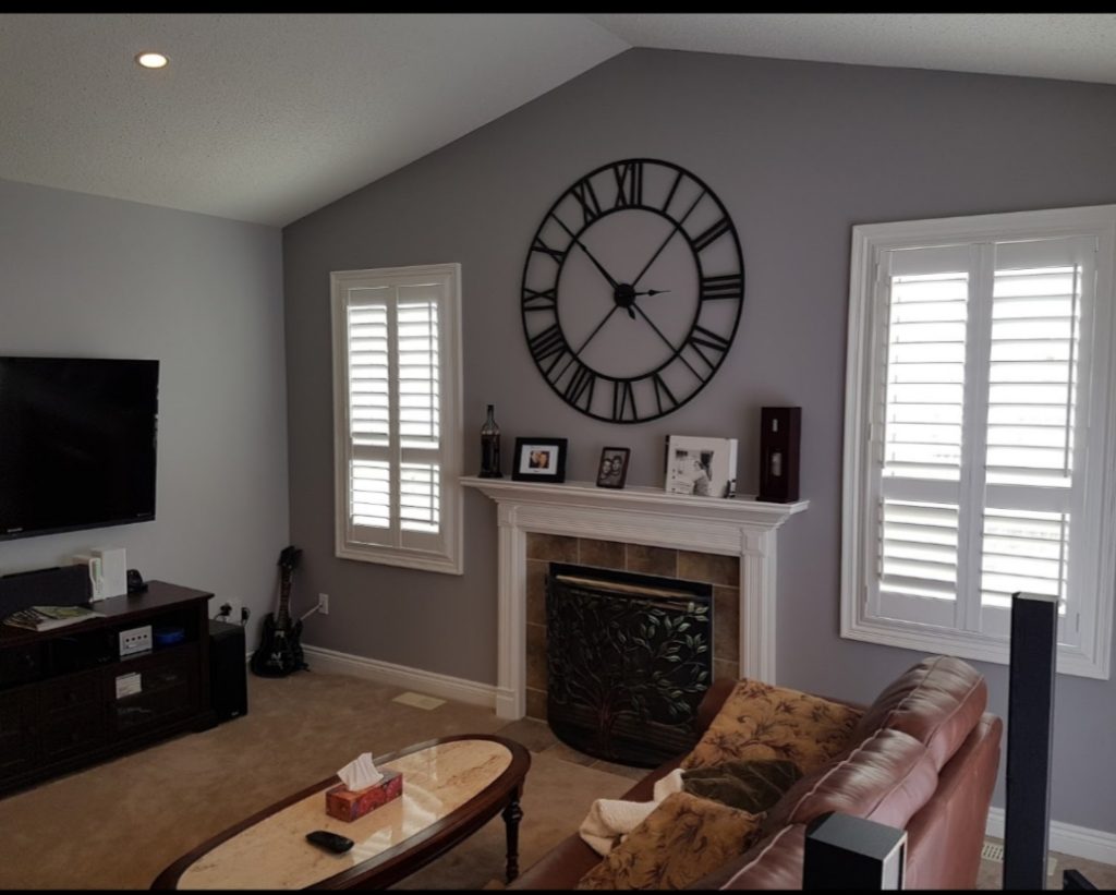 Custom window treatment for an arched or oversized Toronto window