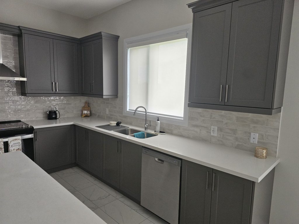 Roller blinds for large glass in a Toronto condo