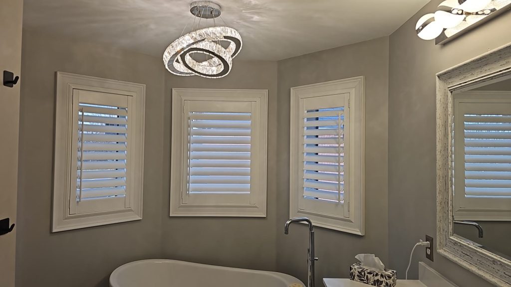 Vinyl California shutters compared with premium custom wood shutters in Ontario