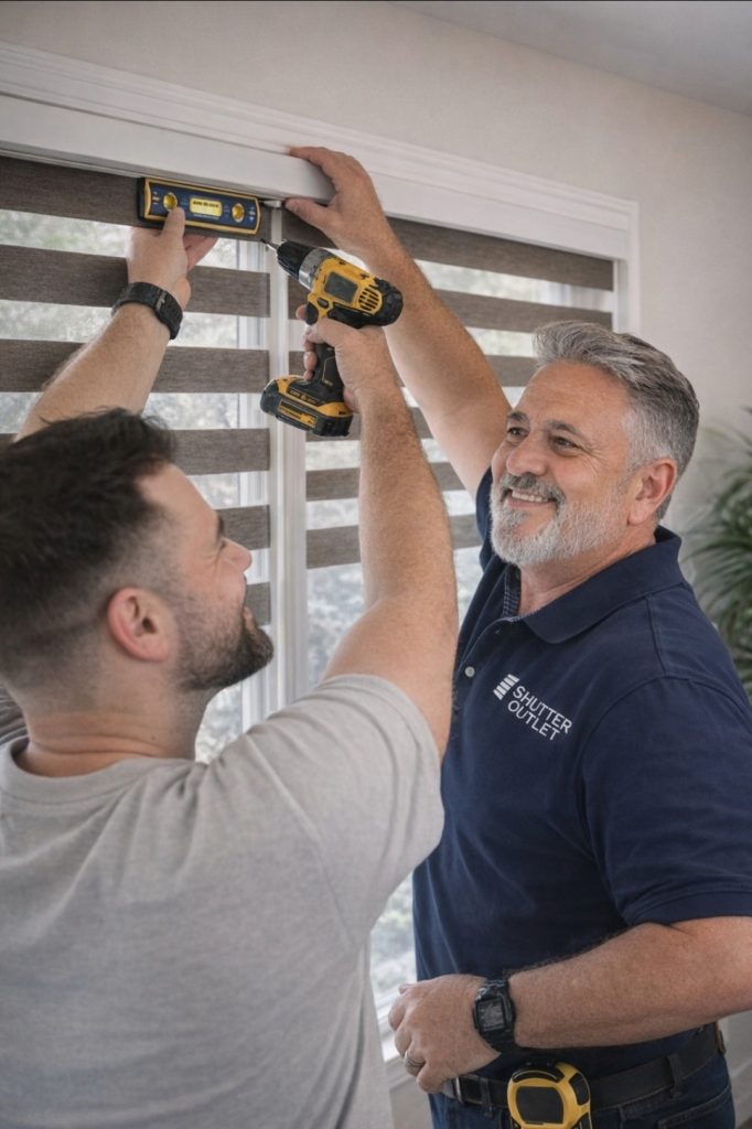 Window being measured to calculate California shutter cost per square foot