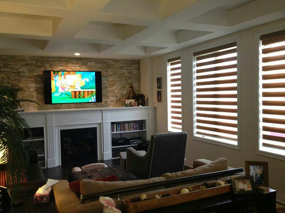 Custom measured zebra blinds compared with stock-size retail blinds