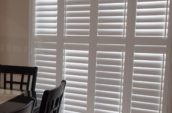 California Vinyl Shutter for patio door